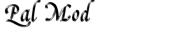Pal Mod font preview